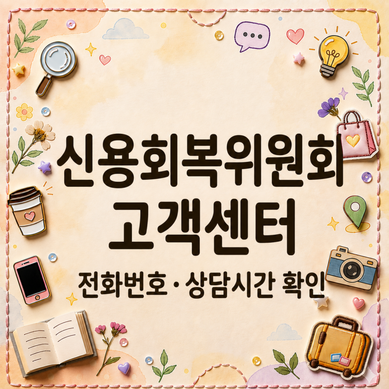신용회복위원회 고객센터, 상담 언제 될까? 전화번호 영업시간