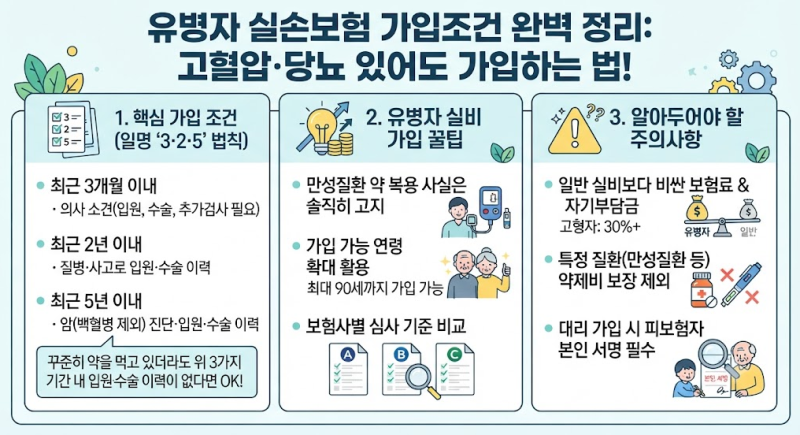 유병자 실손보험 가입조건 완벽 정리: 고혈압·당뇨 있어도 가입하는 법!