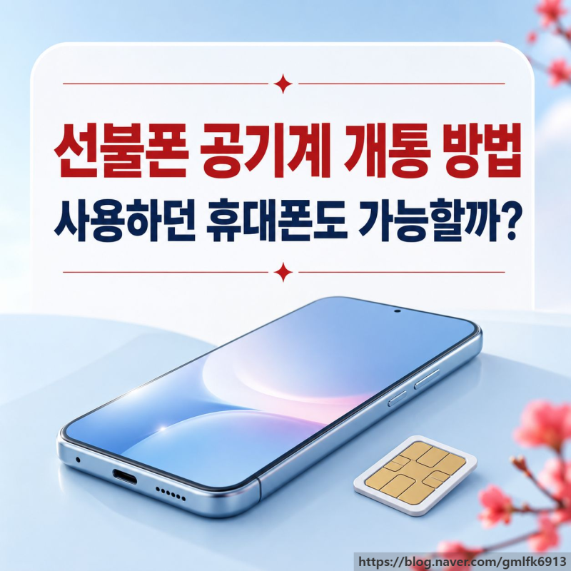 선불폰 공기계 개통 방법, 사용하던 휴대폰도 가능할까?