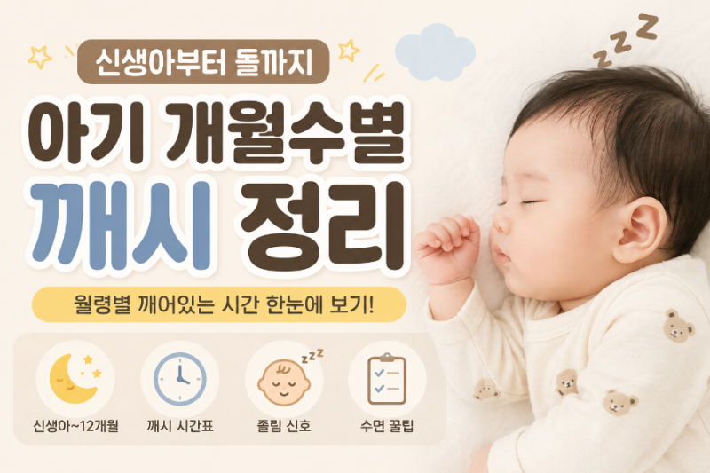 깨시 뜻, 개월수별 깨시 얼마일까?(신생아~돌 깨시)