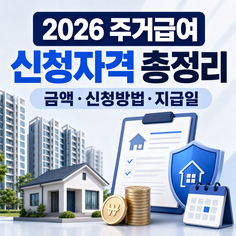 주거급여 신청자격｜금액·신청방법·지급일까지 총정리