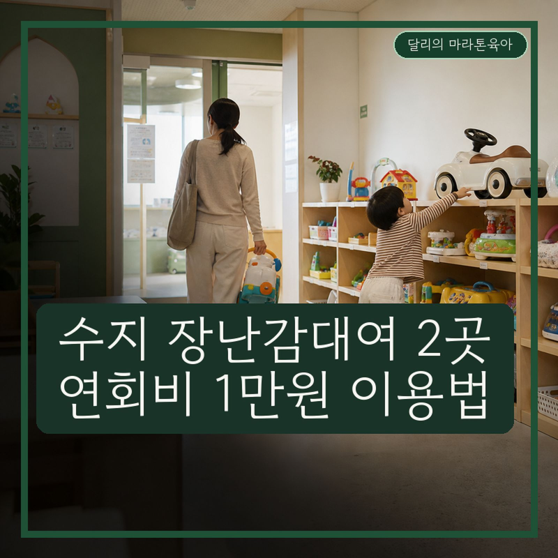 용인 수지 장난감대여 2곳, 연회비 1만원 이용법·25만원 절약 계산