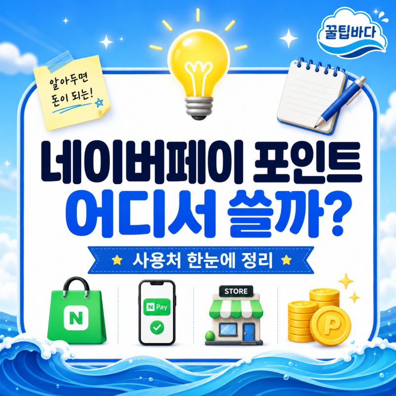 네이버페이 포인트 사용처 확인 방법, 온라인·오프라인 어디서 쓸까?