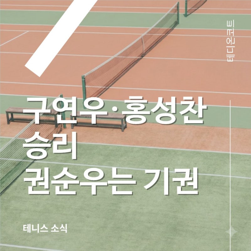 [테니스 소식] 구연우·홍성찬 웃고, 권순우는 기권 - US오픈 희비