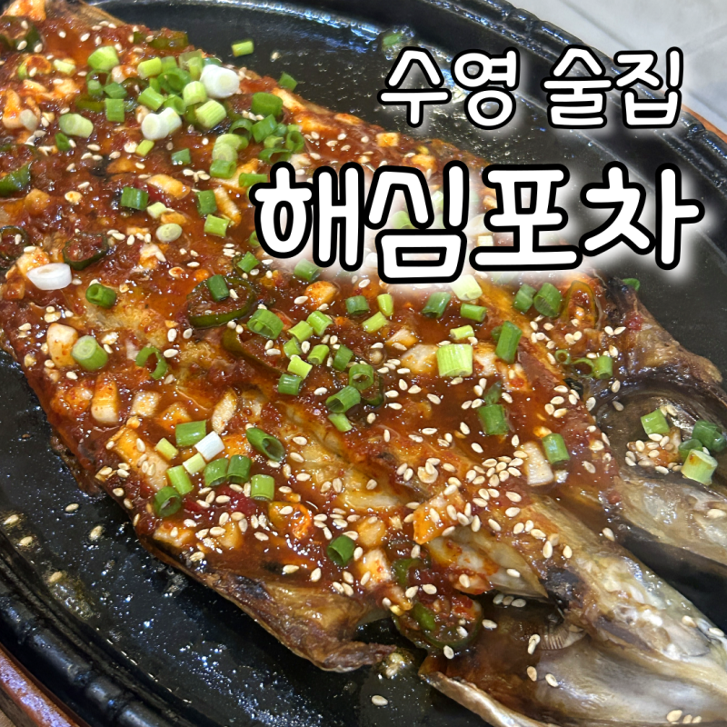 수영 술집 추천, 노포 감성 실내포차 실비집 부산 고갈비 맛집 해심포차