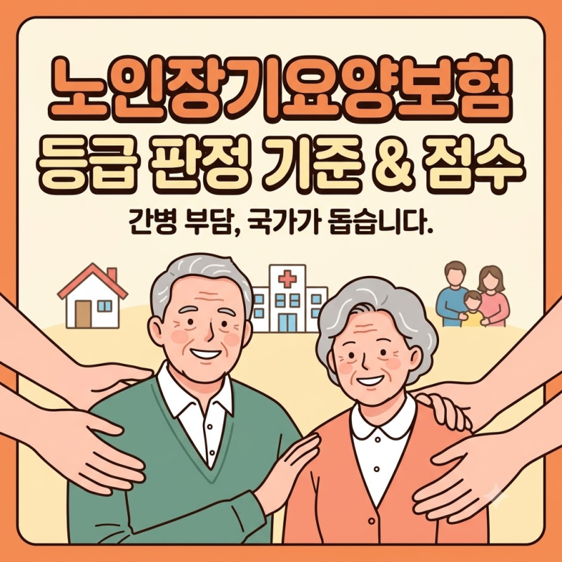노인장기요양보험 등급 판정 기준 "우리 부모님 몇 점 나와야 할까?" 1~5등급 인정점수 및 조....