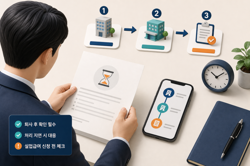 이직확인서가 ‘접수완료’에서 멈췄다면: 실업급여 신청부터 넣고 10일 대응하세요
