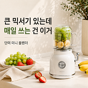 단미 미니 블렌더 BLS01 ! 큰 믹서기 있는데 매일 이걸 쓰는 이유