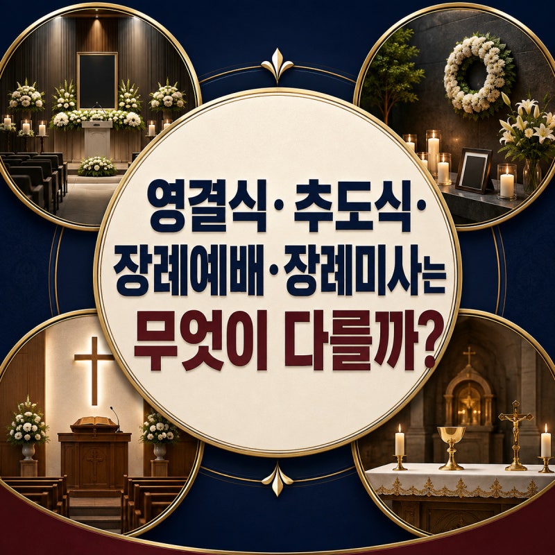 ️ 영결식·추도식·장례예배·장례미사는 무엇이 다를까?