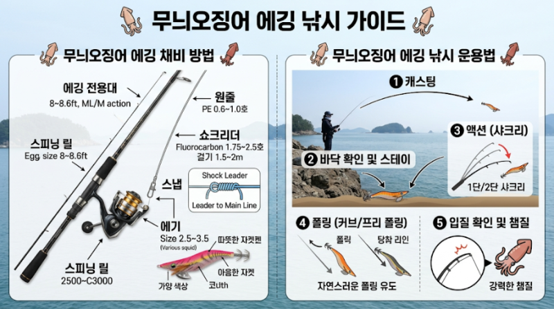 무늬오징어낚시 야간 팁런 만쿨 비법! 남들 꽝 칠 때 혼자 쿨러 채운 5가지 현장 노하우