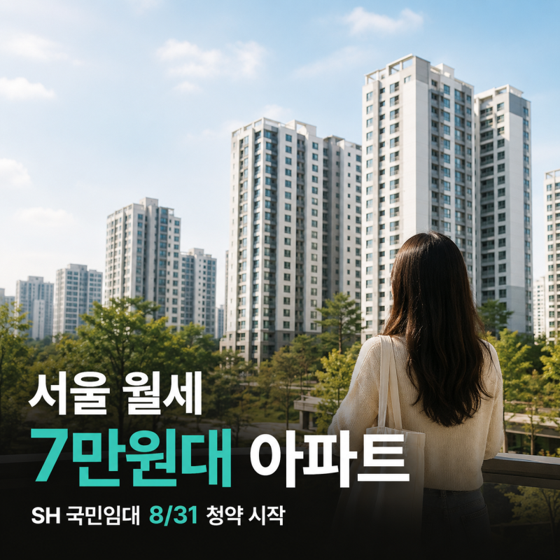 서울 월세 7만원대 아파트, SH 2026 국민임대주택 모집공고 총정리(8/31 청약 시작)