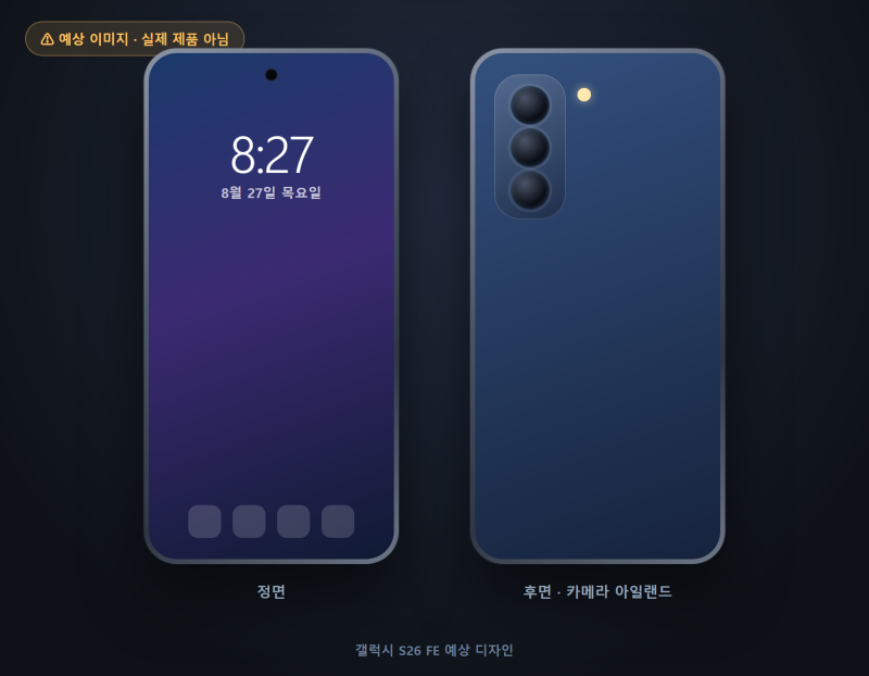 갤럭시 S26 FE 스펙 / 가격 / 출시일 정보