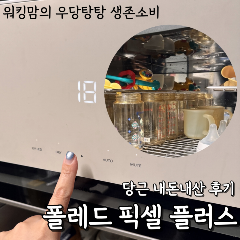 폴레드 픽셀 플러스 당근 내돈내산 후기 | 정가 30만 원대 젖병소독기 중고로 들인 솔직한 이....