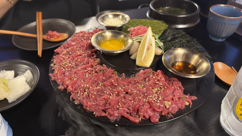 서면 육회 2차 어디? 야장 술집 육회한 전에그집 맛집 후기
