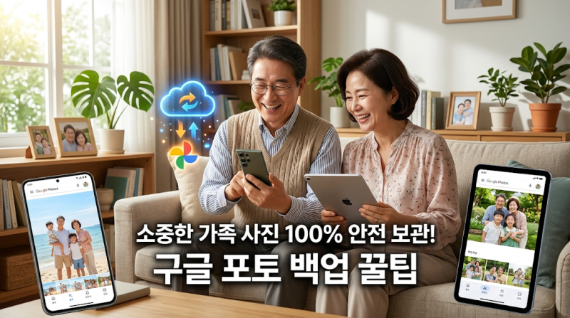 소중한 가족 사진 평생 안 날리는 법: 5060을 위한 클라우드 3대장(구글포토·아이클라우드·원....