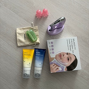 [내돈내산 승모근&쇄골 관리] 발란스핏 ems, 문어, 무탈, 다이소 비타씨 바디세럼 괄사 비교