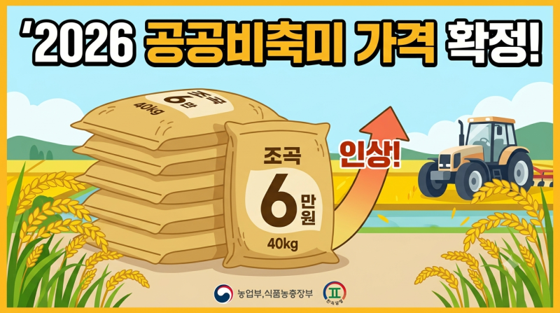 2026 공공비축미 가격은 얼마? 40kg 중간정산금 6만 원·친환경벼 5% 가산금 정리