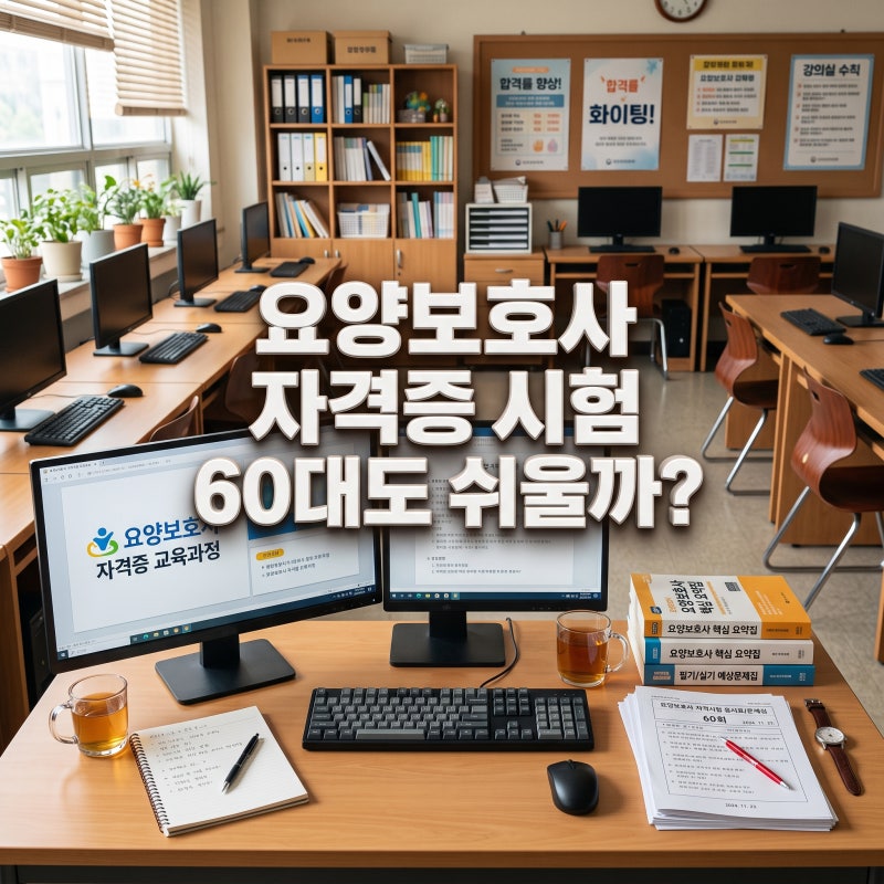 요양보호사 자격증 시험 60대도 진짜 쉬울까?
