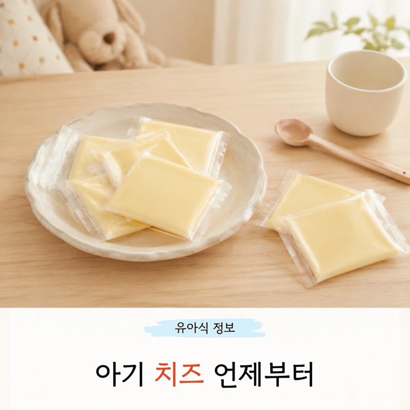 아기 치즈 언제부터 7개월 8개월 치즈1단계 양 얼만큼?