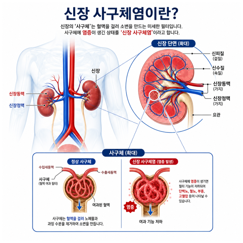 신장 사구체염 사구체신염 원인부터 치료까지