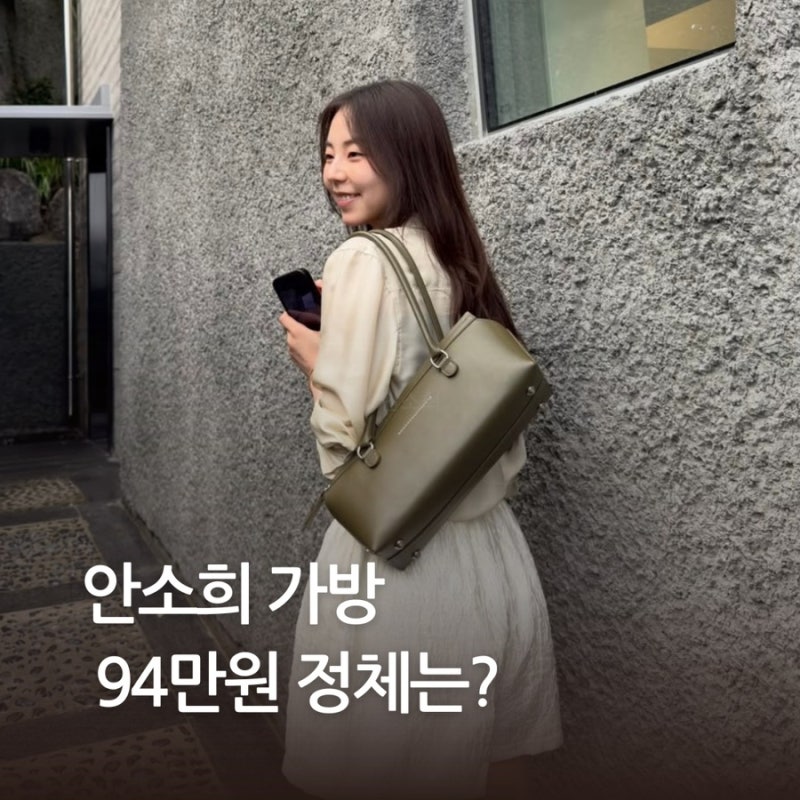 안소희 MM6 메종 마르지엘라 올리브백, 94만원 가방이 눈에 띈 이유