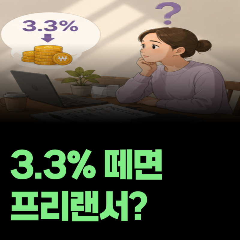 알바인데 3.3% 세금 떼는 이유, 4대보험 가입 안 해도 되는 걸까?