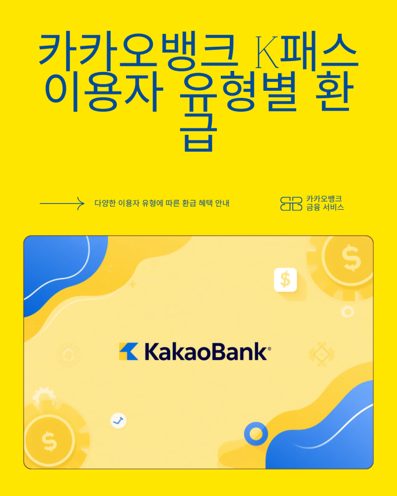 카카오뱅크 K패스 자격 조건과 혜택, 얼마나 환급받을까