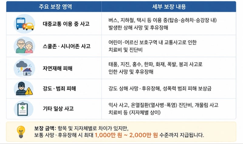 내가 가입한 적 없는데 보험금이 나온다고? Ⅰ 지자체 시민안전보험 대상·보장 항목·신청 ....