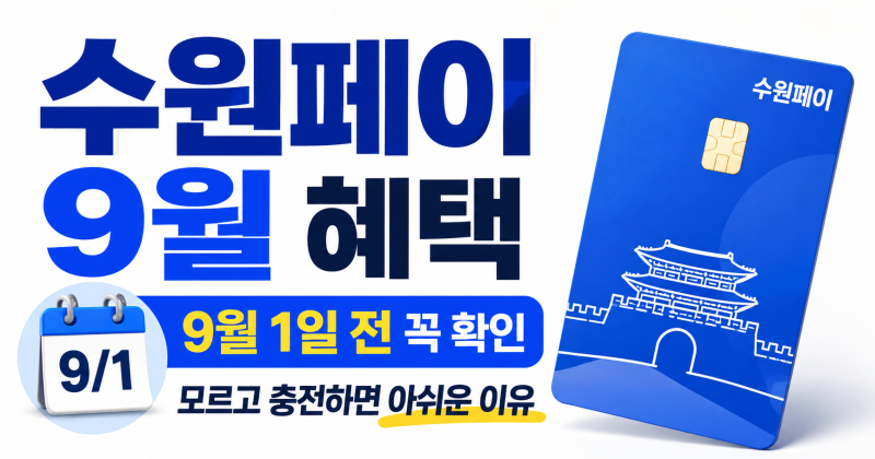 경기도 추석 민생지원금 ! 수원시민 이것 놓치면 안돼요. 수원페이 추석 인센티브 받는 법