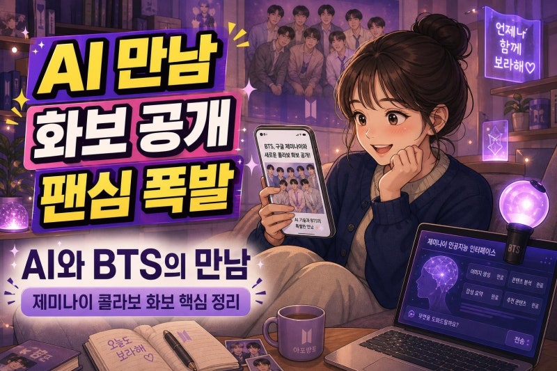 BTS 구글 제미나이 콜라보 화보, AI와 K팝이 만난 이유와 관전 포인트