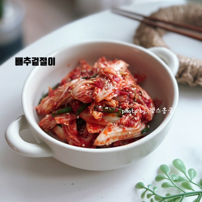 배추겉절이 레시피 배추1포기 황금비율 양념 만드는법