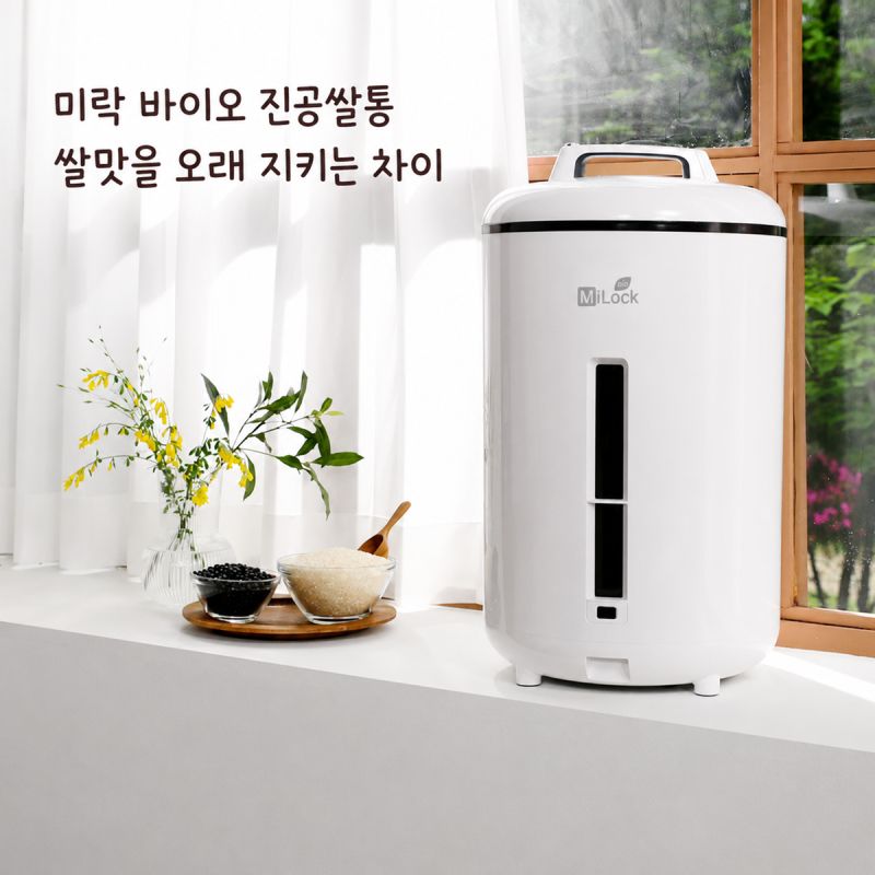 미락 바이오 진공 쌀통 쌀맛을 오래 지키는 차이는 뭘까요?