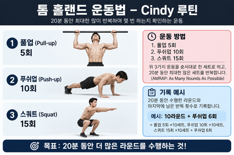 하루 20분이면 된다고? 톰 홀랜드 운동법 ‘Cindy’ 30일 도전