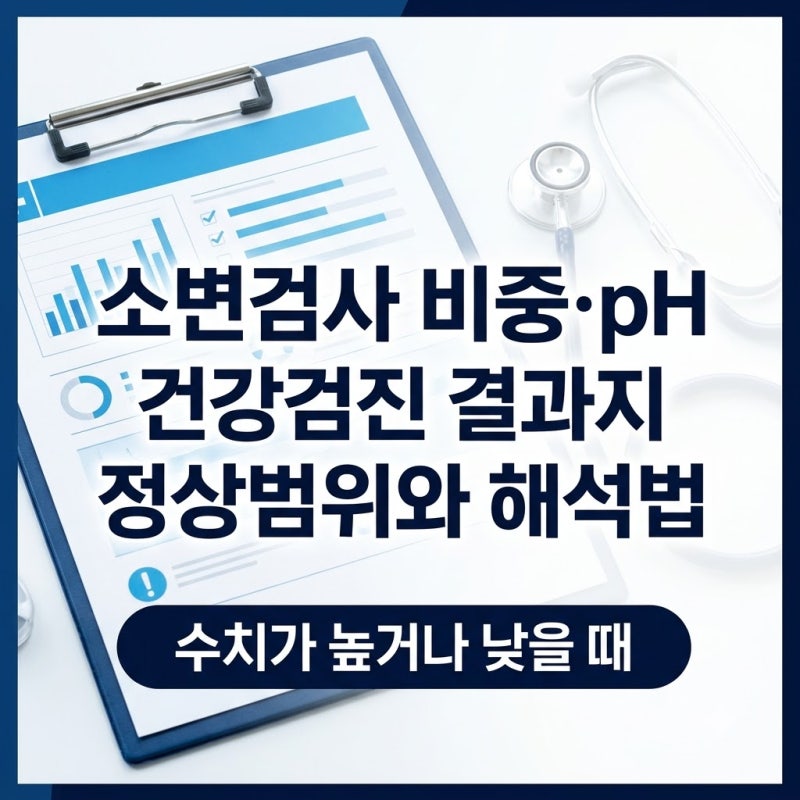 건강검진 결과에서 자주 보는 요비중과 소변 pH 쉽게 알아보기