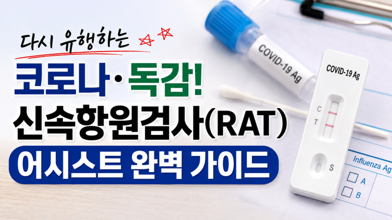 다시 유행하는 코로나·독감! 신속항원검사(RAT) 어시스트 완벽 가이드