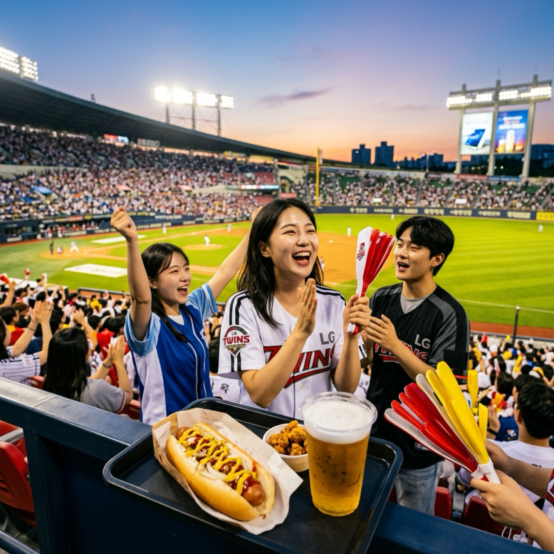 열기 가득 떼창과 먹거리! 초보 KBO 프로야구 직관 예매 및 필수 꿀팁