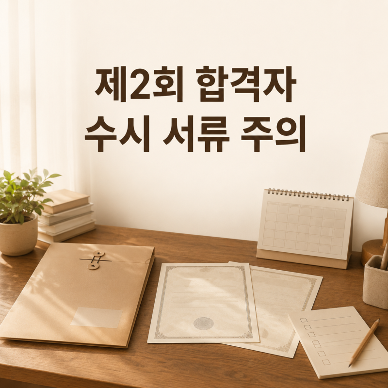 2026 제2회 검정고시 합격 후 수시 지원한다면 꼭 확인｜대입전형자료 제출방법