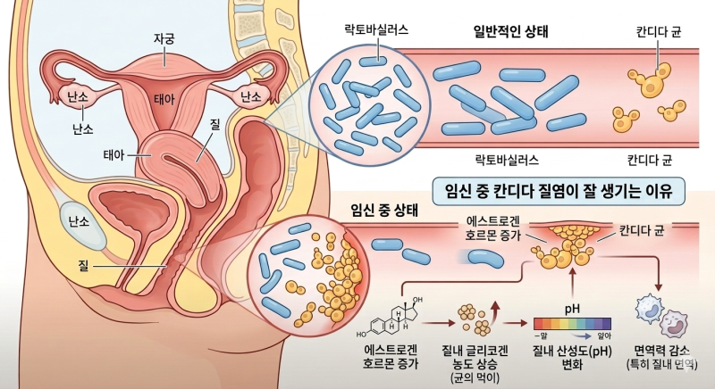 임산부는 왜 칸디다 질염이 잘 생길까?