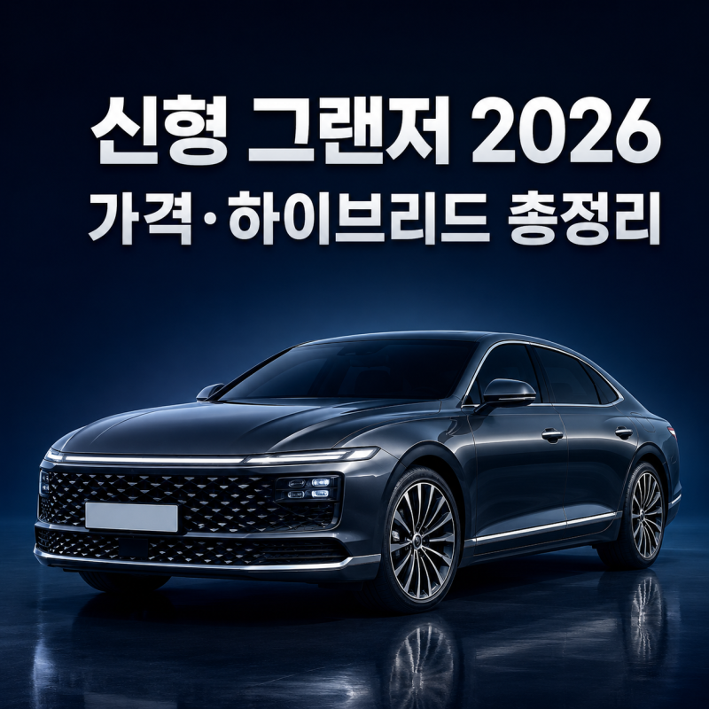 신형 그랜저 2026 가격표｜하이브리드·내부·연비와 달라진 점 총정리