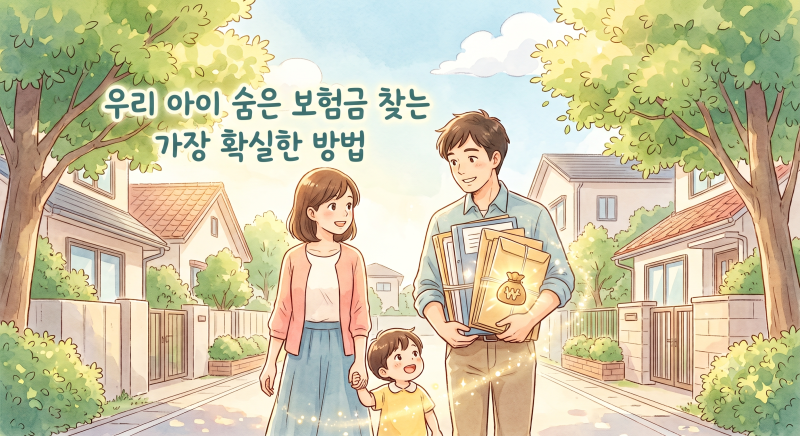 미성년자 보험조회 방법 및 숨은 자녀 보험금 한 번에 확인하기