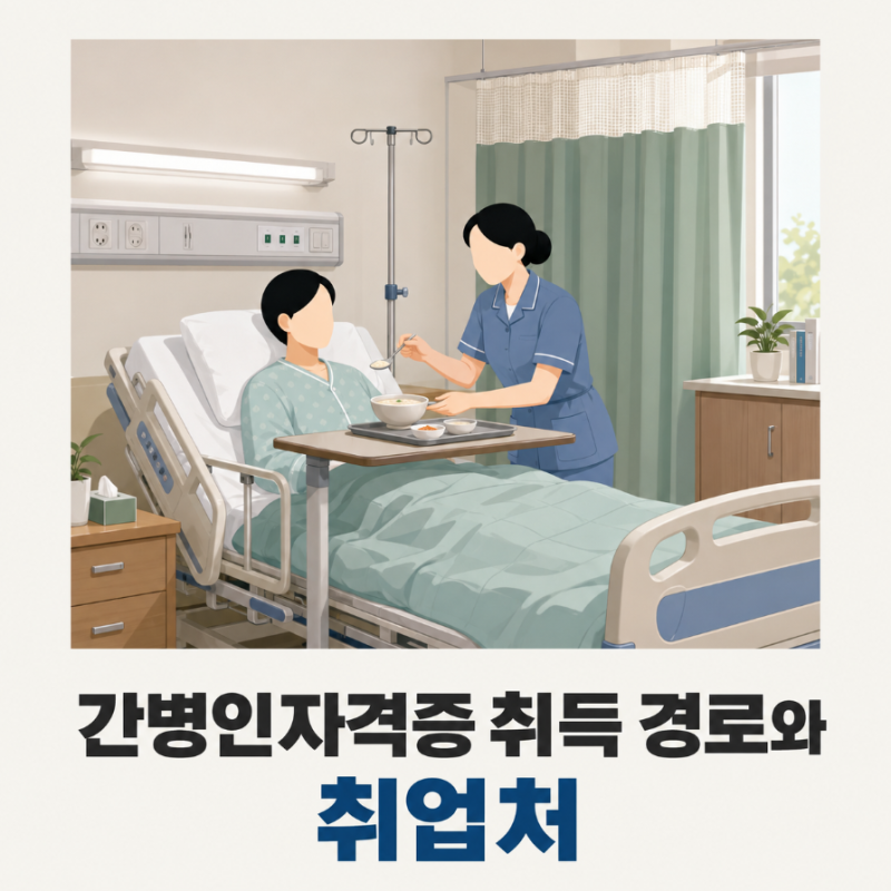 간병인자격증 취득 방법, 교육과정부터 시험·취업 전 확인할 사항