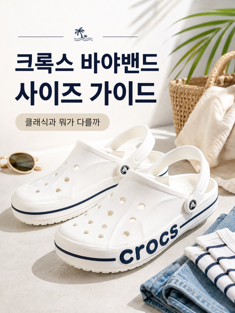 크록스 바야밴드 사이즈 선택 팁!