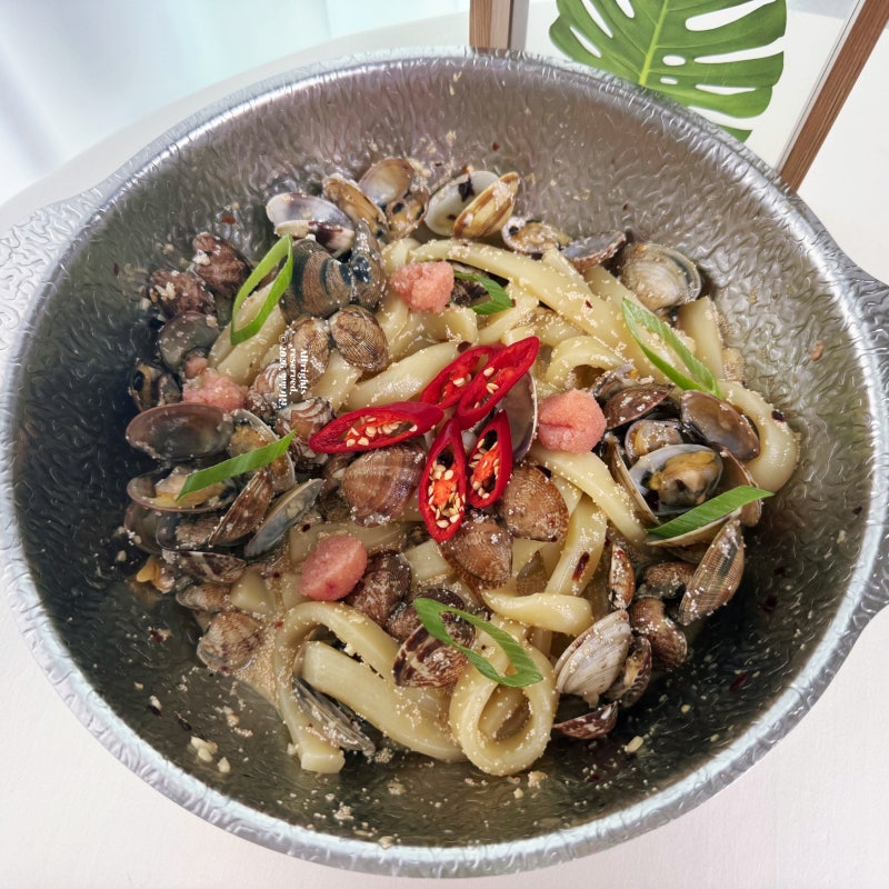 감칠맛 팡팡 우주떡집 미미 명란 바지락스타 레시피 오일 떡볶이 파스타