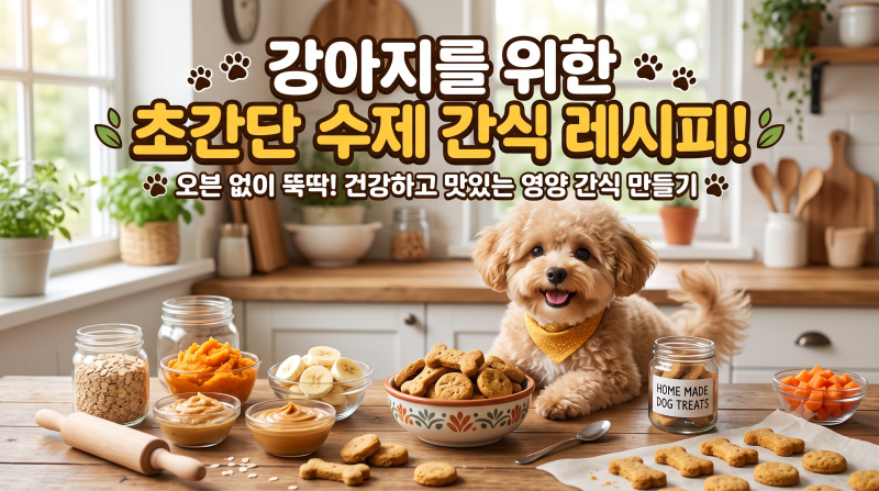 댕댕이를 위한 초간단 수제 간식 레시피 3가지