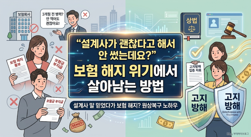 설계사가 적지 말라고 했는데, 무조건 가입자 책임인가요?