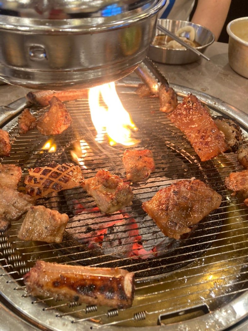 [강릉맛집] 무한리필은 아니지만 가성비 돼지갈비 맛집 백양숯불갈비 강릉포남점