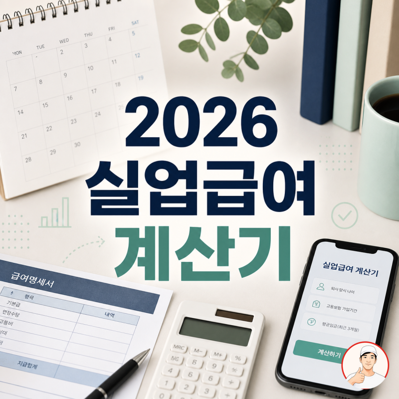 실업급여계산기 2026년 | 월급·근무시간 넣고 총액 확인