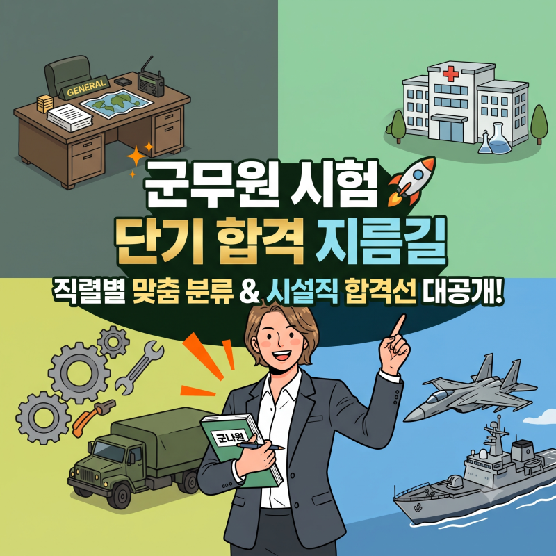 군무원 시험 추천과목 및 직렬 종류 총정리