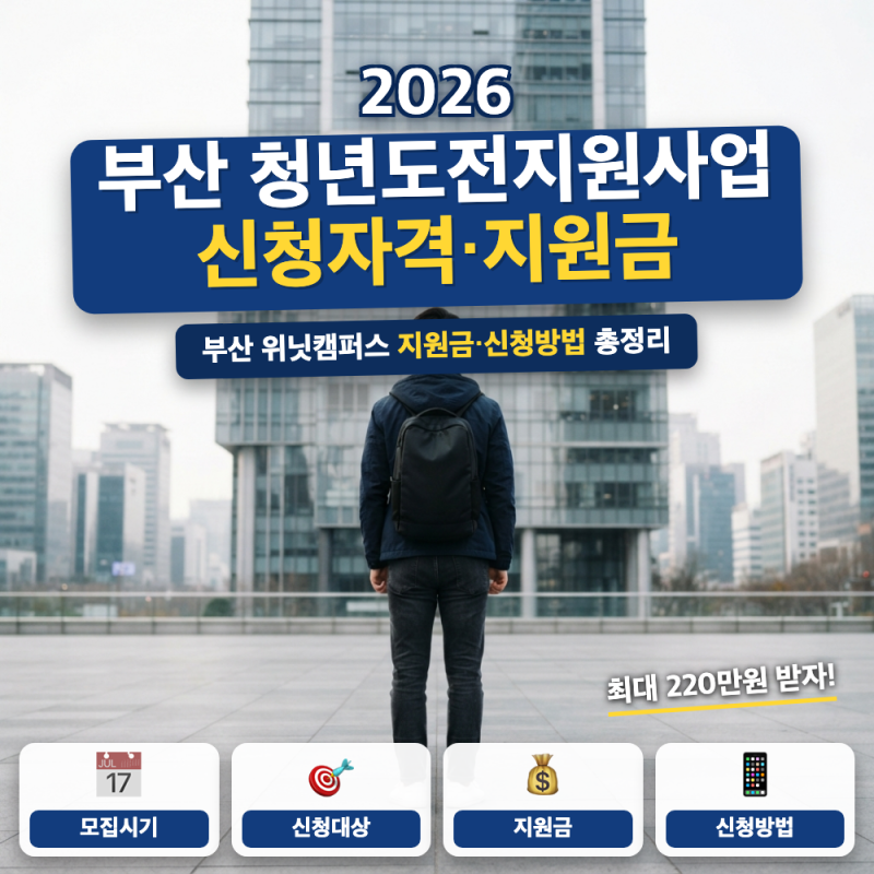 부산 청년도전지원사업 신청 방법 후기 (+ 위닛캠퍼스 참여수당, 신청자격)
