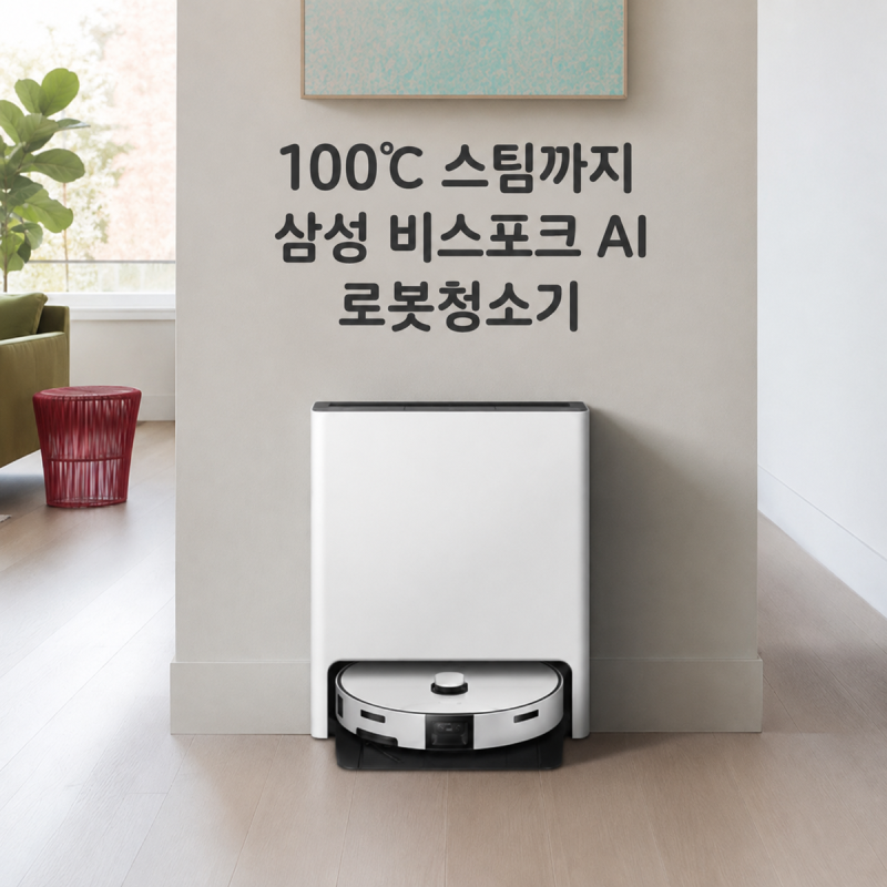 100℃ 스팀까지 삼성 비스포크 AI 로봇청소기 살펴봤어요